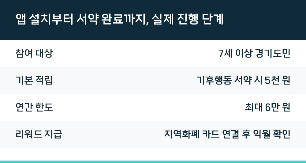앱 설치부터 서약 완료까지, 실제 진행 단계