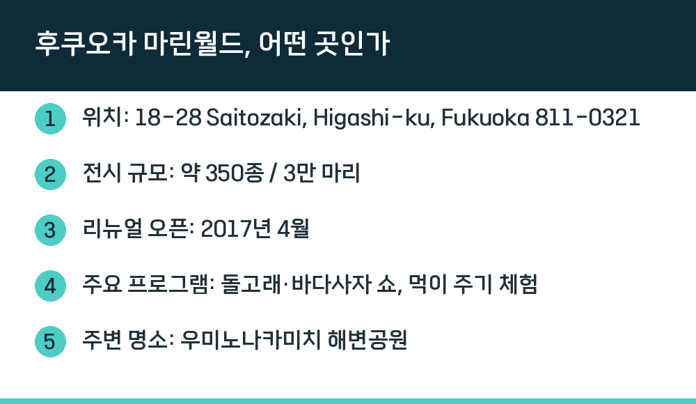 후쿠오카 마린월드, 어떤 곳인가
