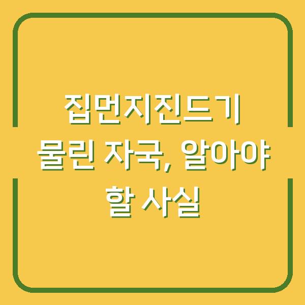 집먼지진드기 물린 자국, 알아야 할 사실