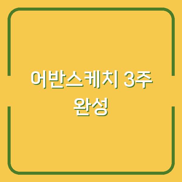 초보자를 위한 어반스케치 3주 만에 완성하는 첫 펜 드로잉